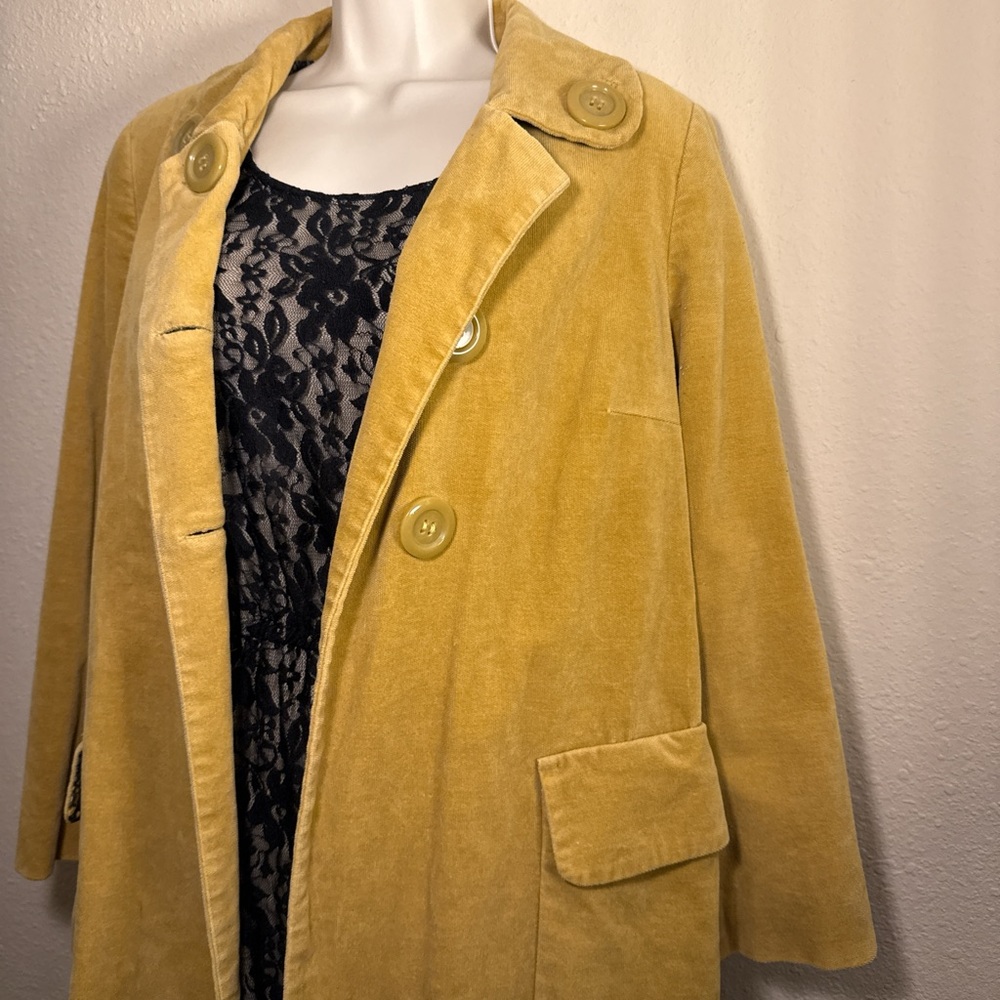 Elevenses Golden Yellow Teddy Jacket - Picture 7 of 8